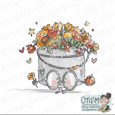 Stamping Bella Stempel - Spec-Tacular Pail of Mums